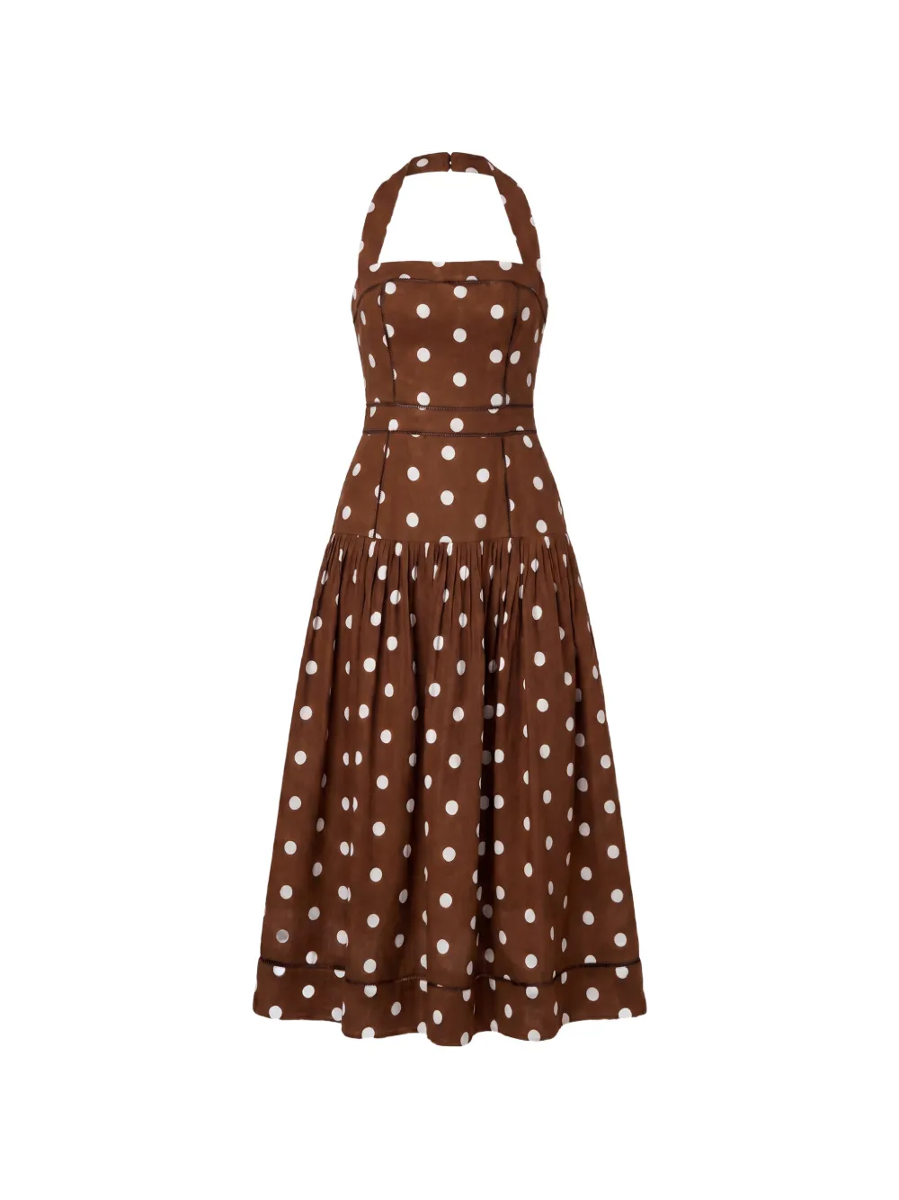 Nicholas Vivianne midi dress - Marrone
