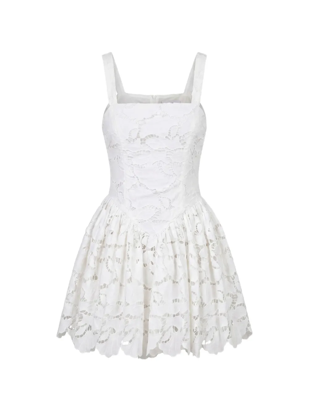 Nicholas guipure-lace sleeveless dress - Weiß