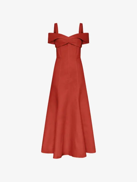 Nicholas Ivana dress - tomato
