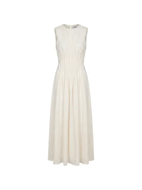 Nicholas Jordi pleated-waist midi dress
