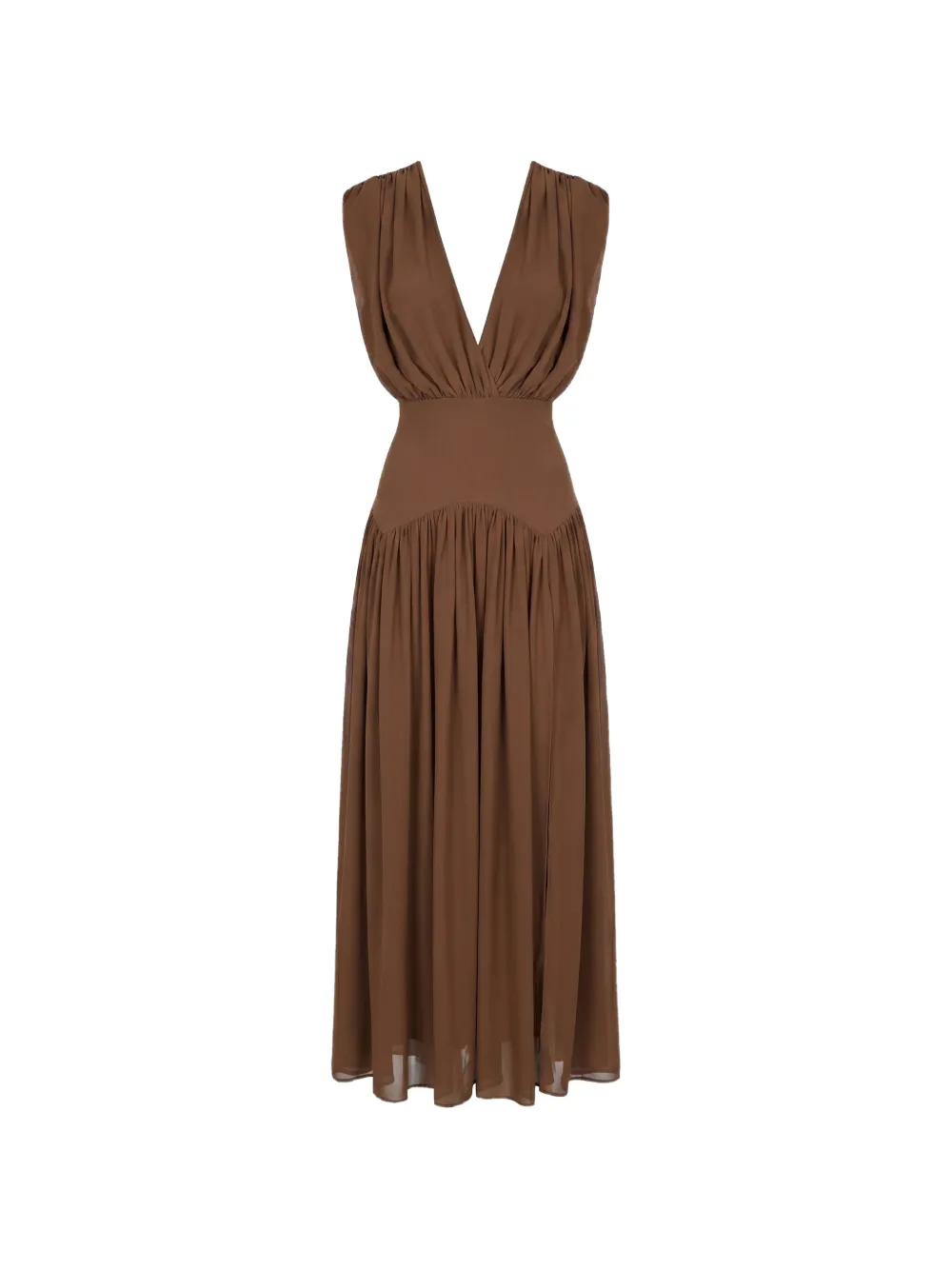Nicholas Giana open-panel maxi dress - Brown