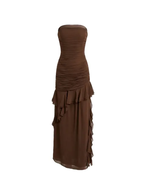 Nicholas Viola strapless ruffled dress