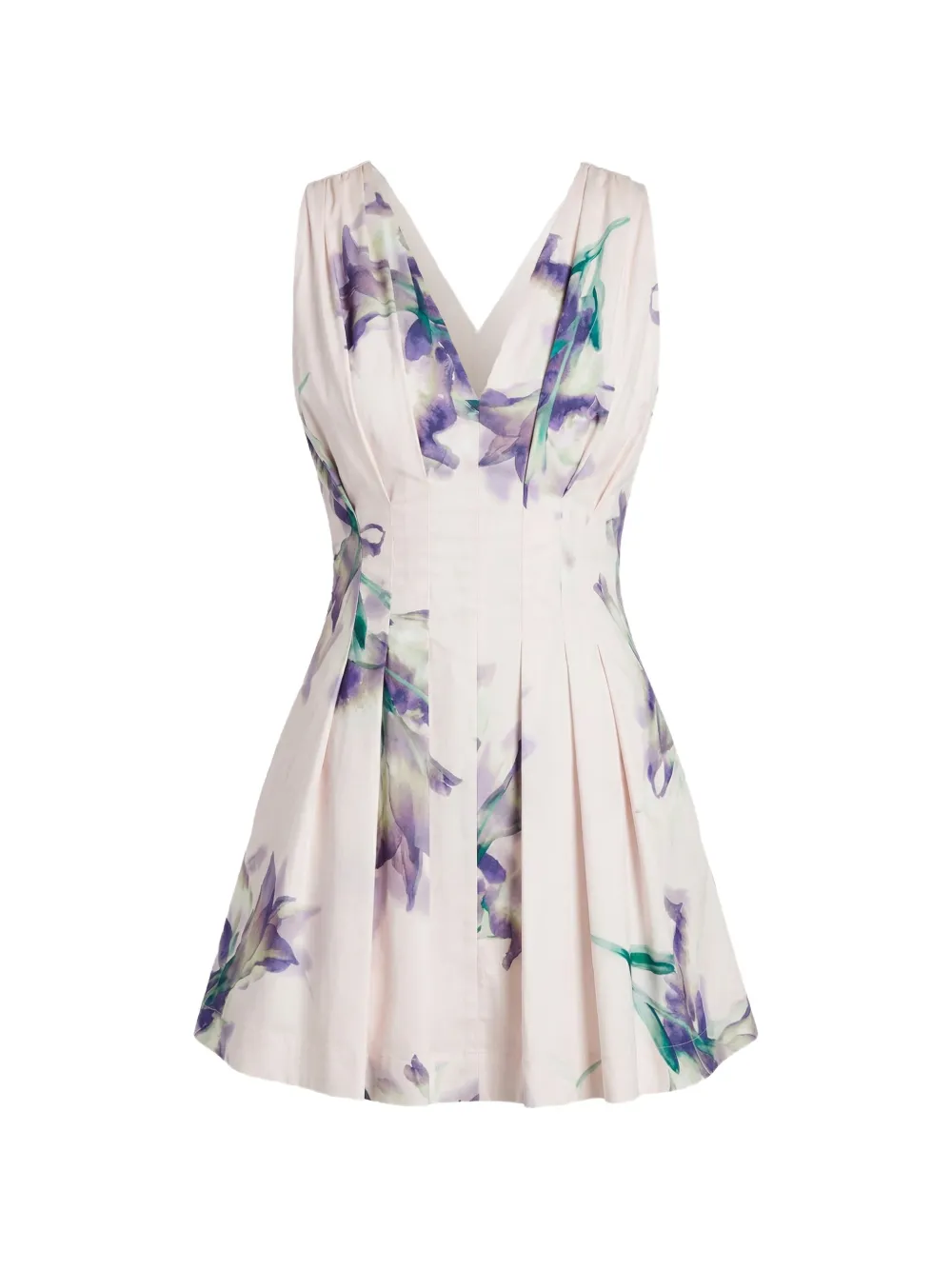 Nicholas Elvira floral-print mini dress - Rosa