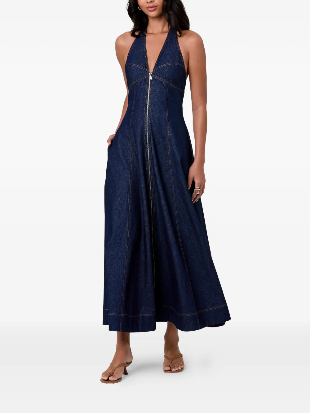 Nicholas Elsa jurk Blauw