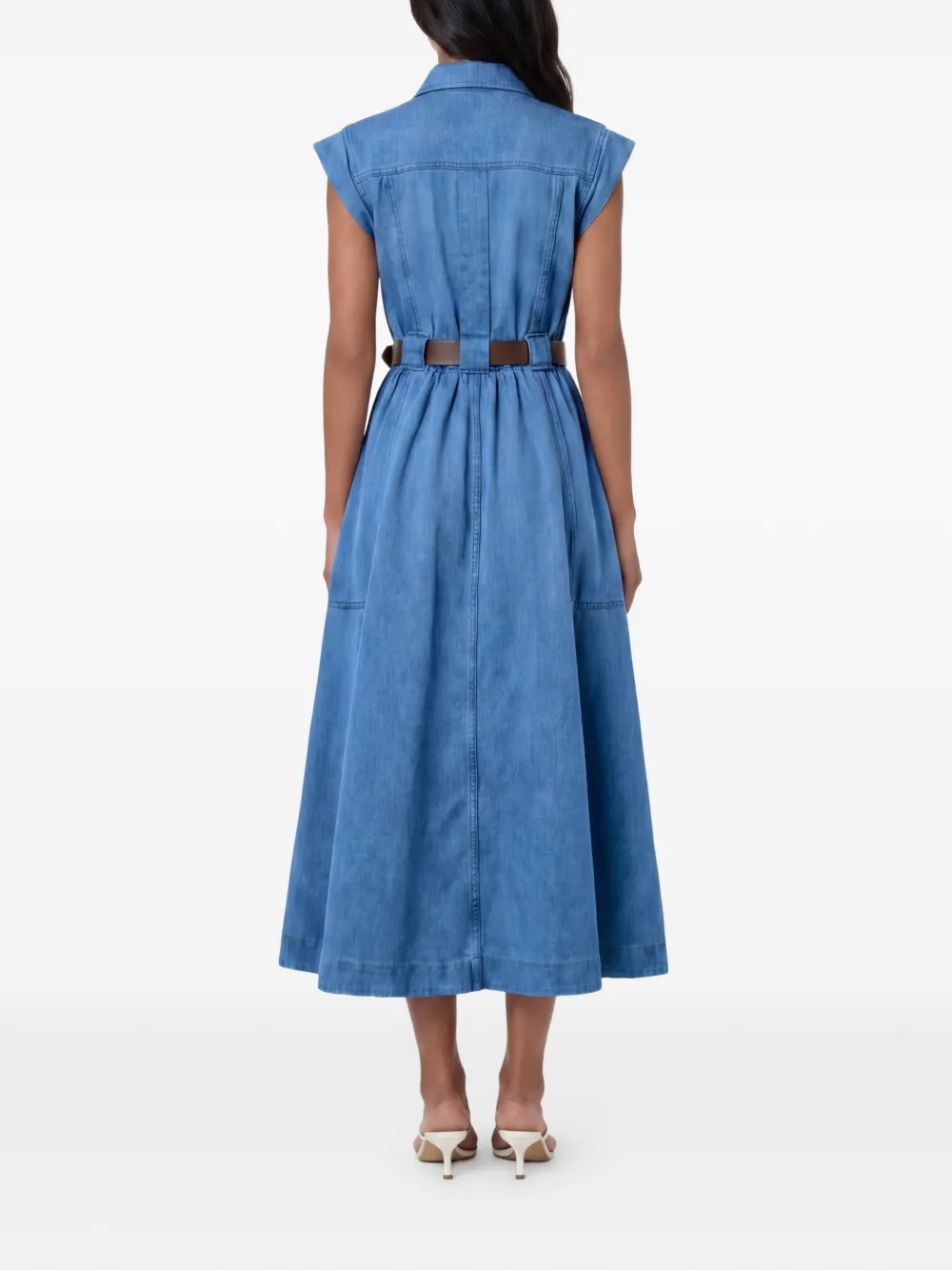 Nicholas Trisha midi-jurk met ceintuur Blauw