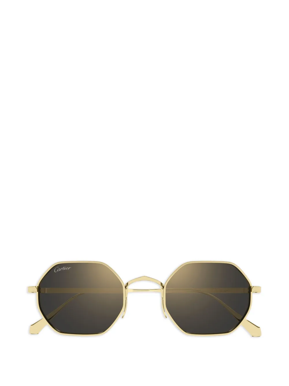Cartier Eyewear geometric-frame sunglasses - Gold