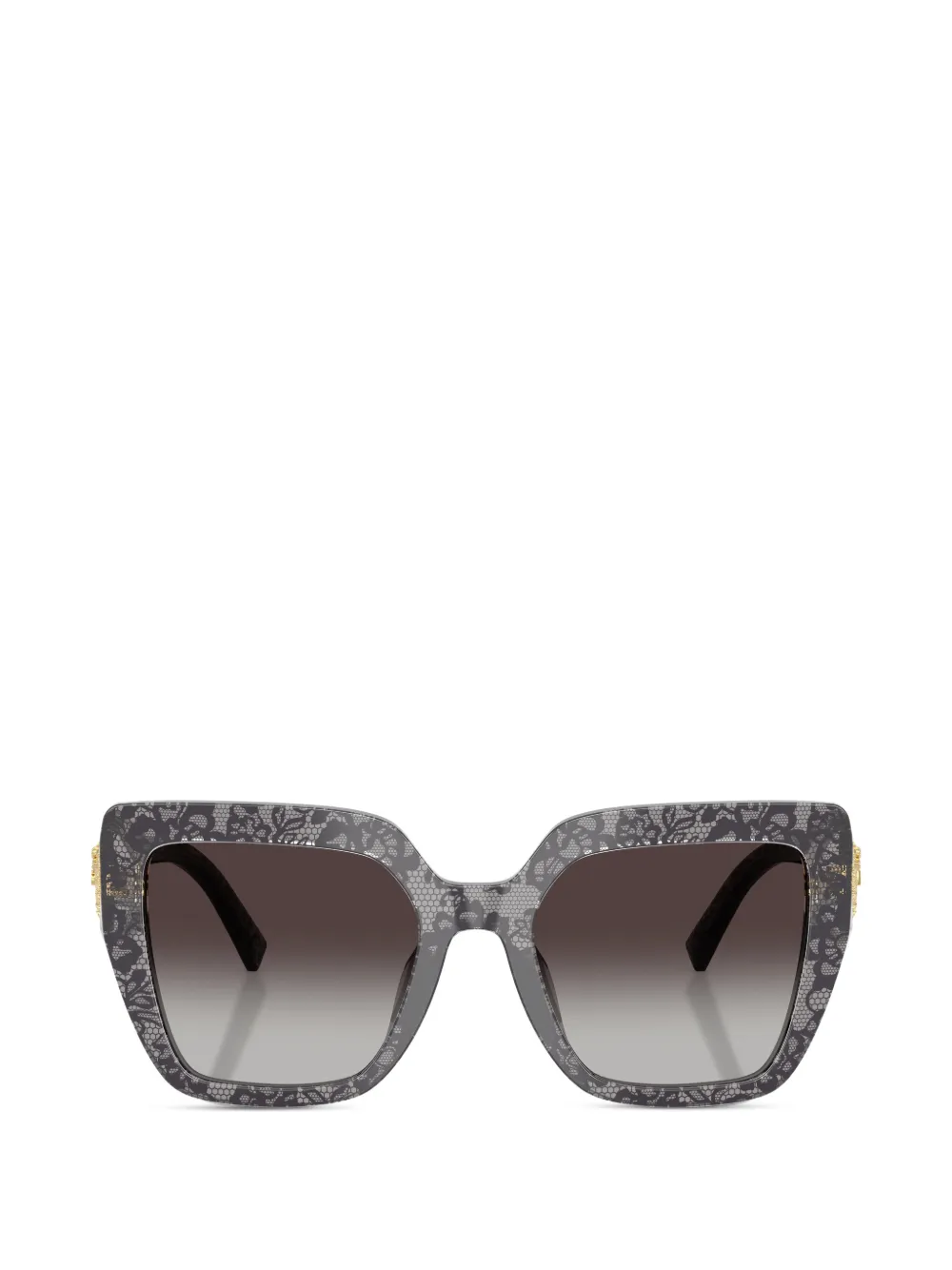 Dolce & Gabbana Eyewear Devotion lace-pattern sunglasses - Grigio