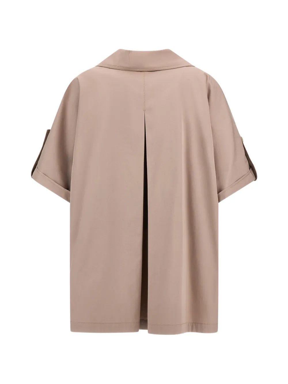 Herno Poncho met dubbele rij knopen Beige