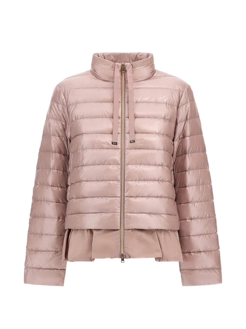 Herno frill-trim quilted jacket - Rosa