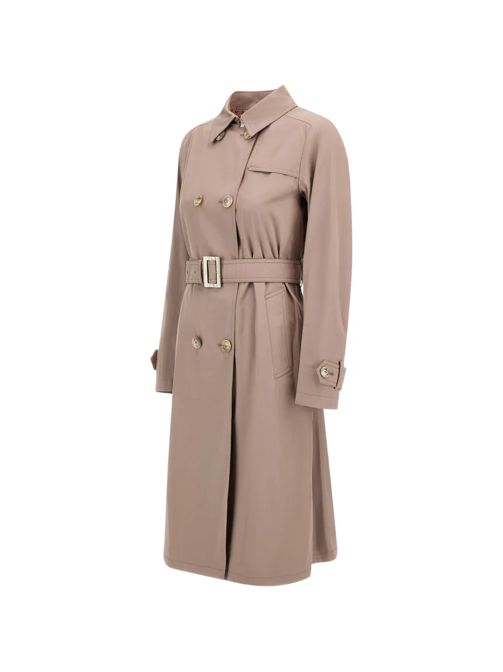 Herno Trenchcoat met dubbele rij knopen Beige