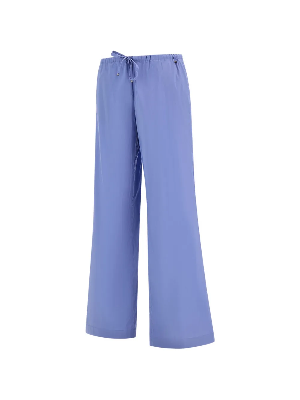 Herno Popeline broek met trekkoordtaille Blauw
