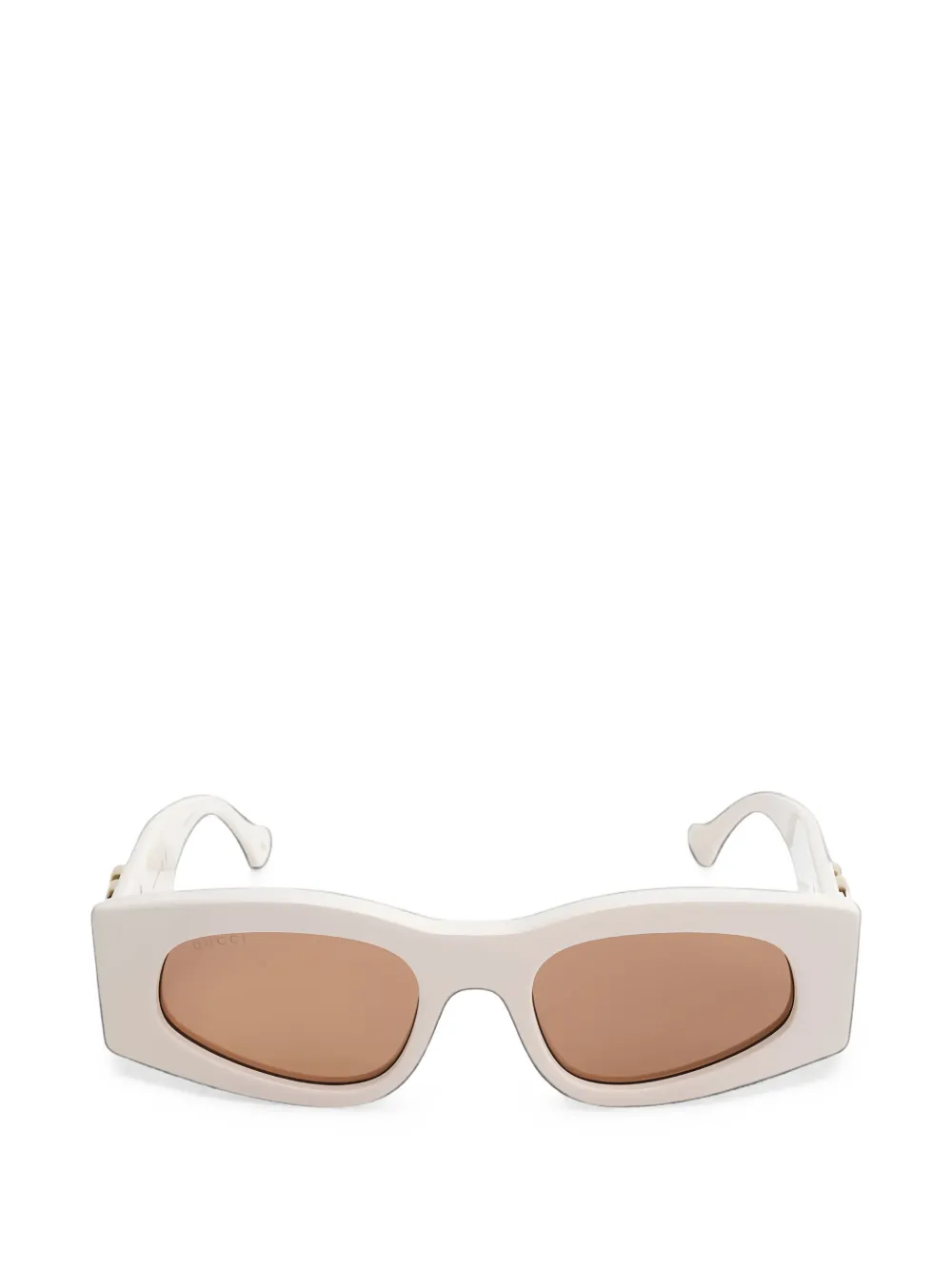 Gucci Eyewear Double G geometric-frame sunglasses · 53