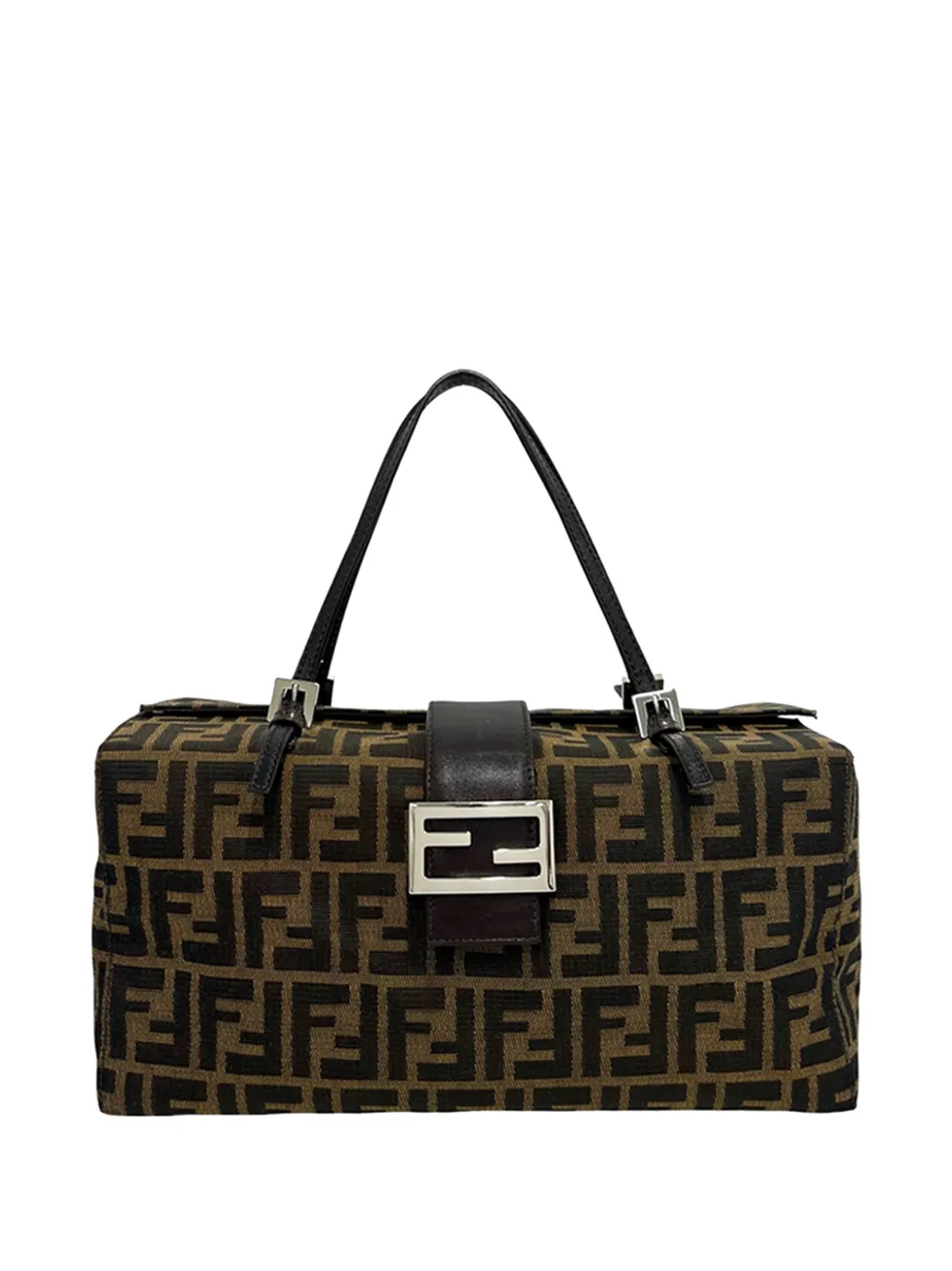 Fendi Pre-Owned 2000-2010 Zucca Canvas Bento Box Bag handbag - Marrone