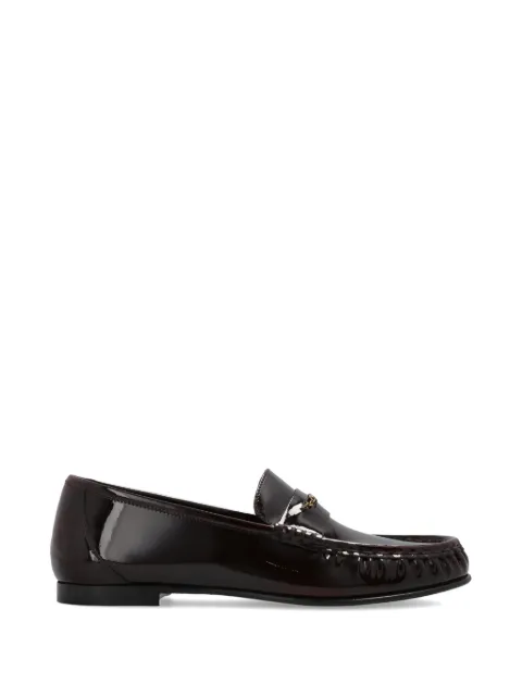 Chloé logo-appliqué leather loafers