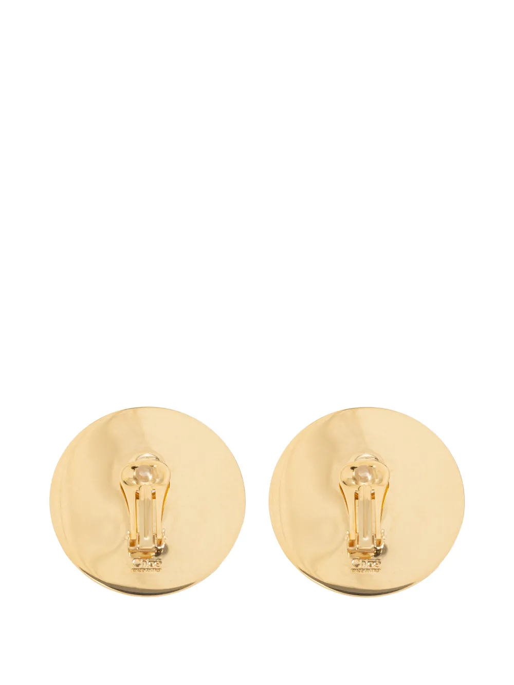 Chloé Pleats clip-on earrings - Schwarz