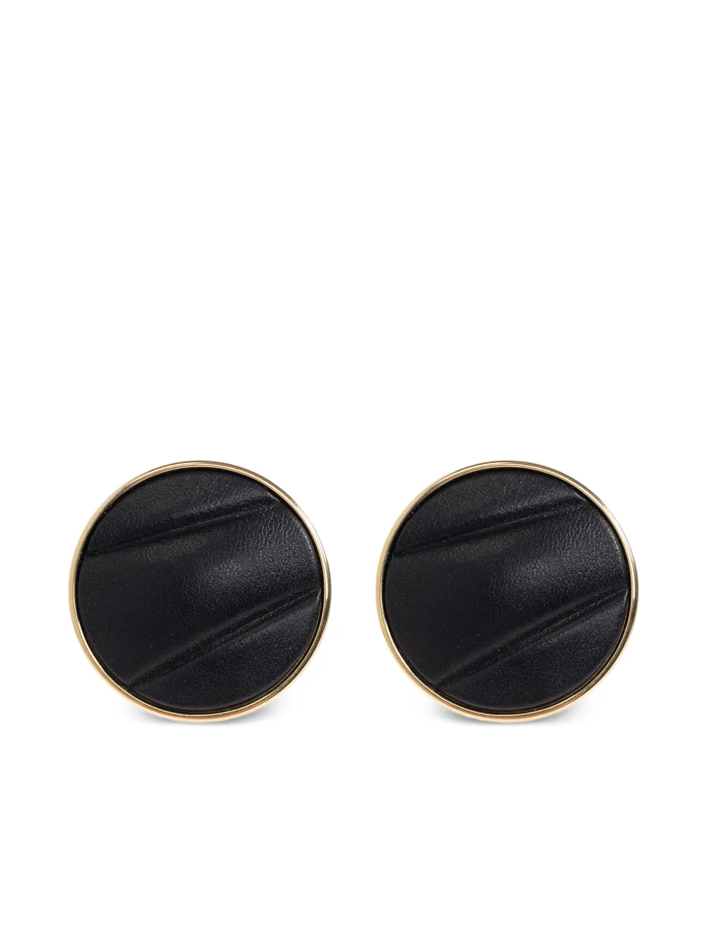 Chloé Pleats clip-on earrings - Nero