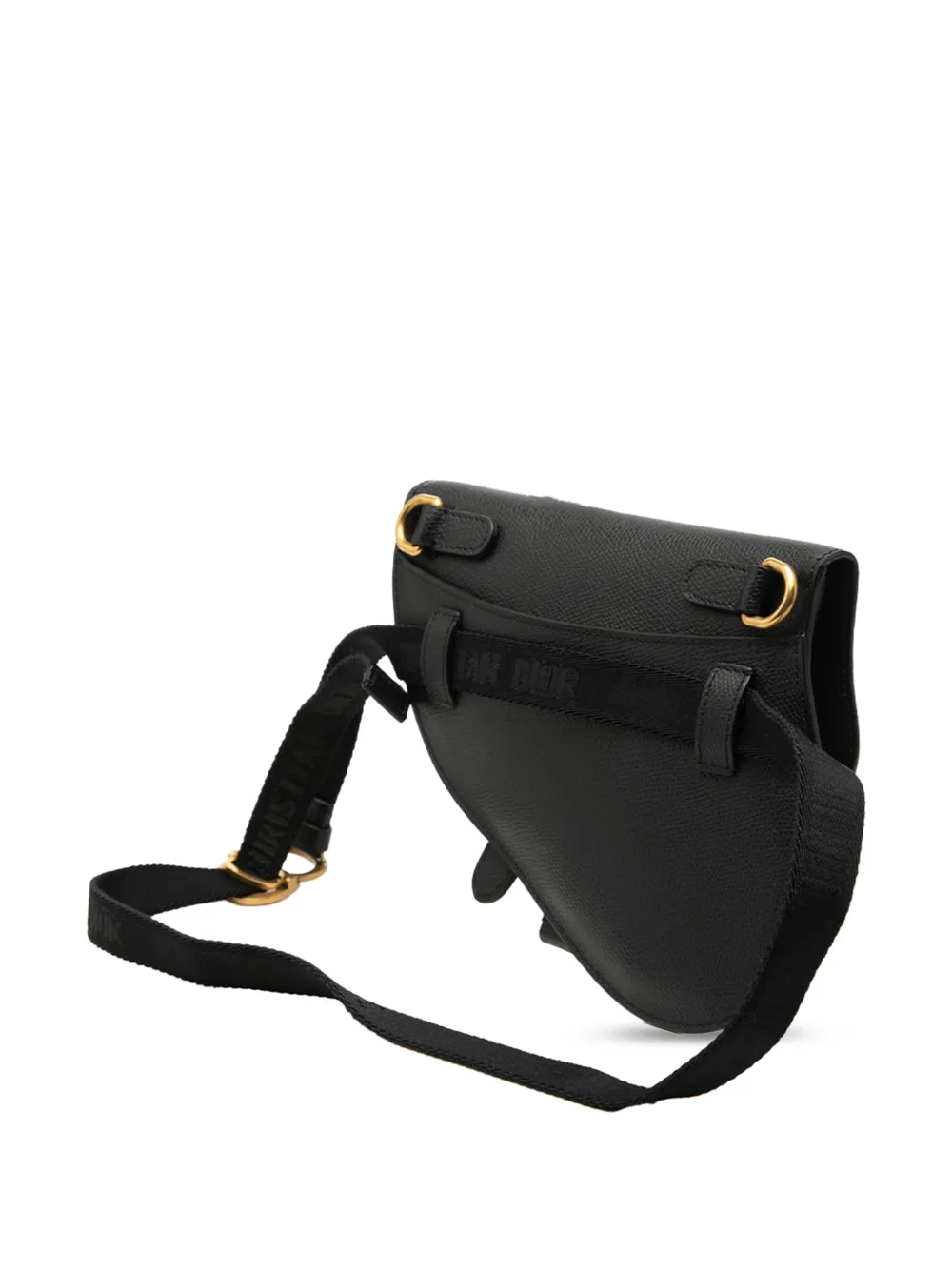 Christian Dior Pre-Owned 2019 グレインカーフ サドル ポーチ ベルト