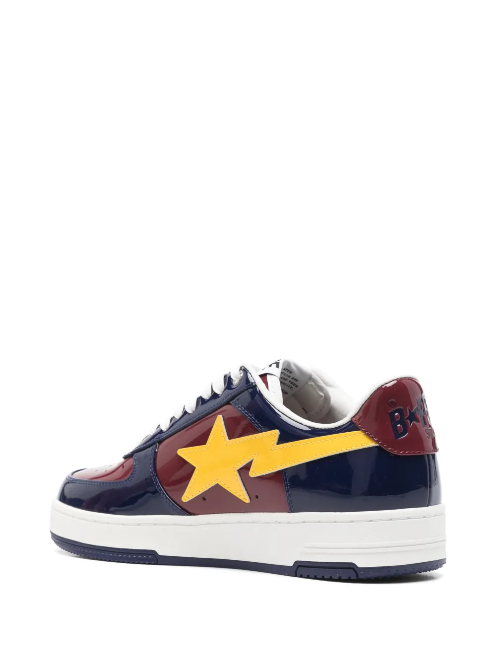 A BATHING APE Bape Sta lace-up sneakers Rood
