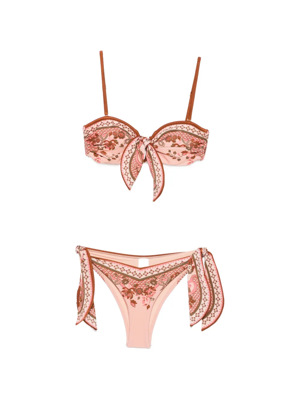 ZIMMERMANN paisley-print bikini - Rosa