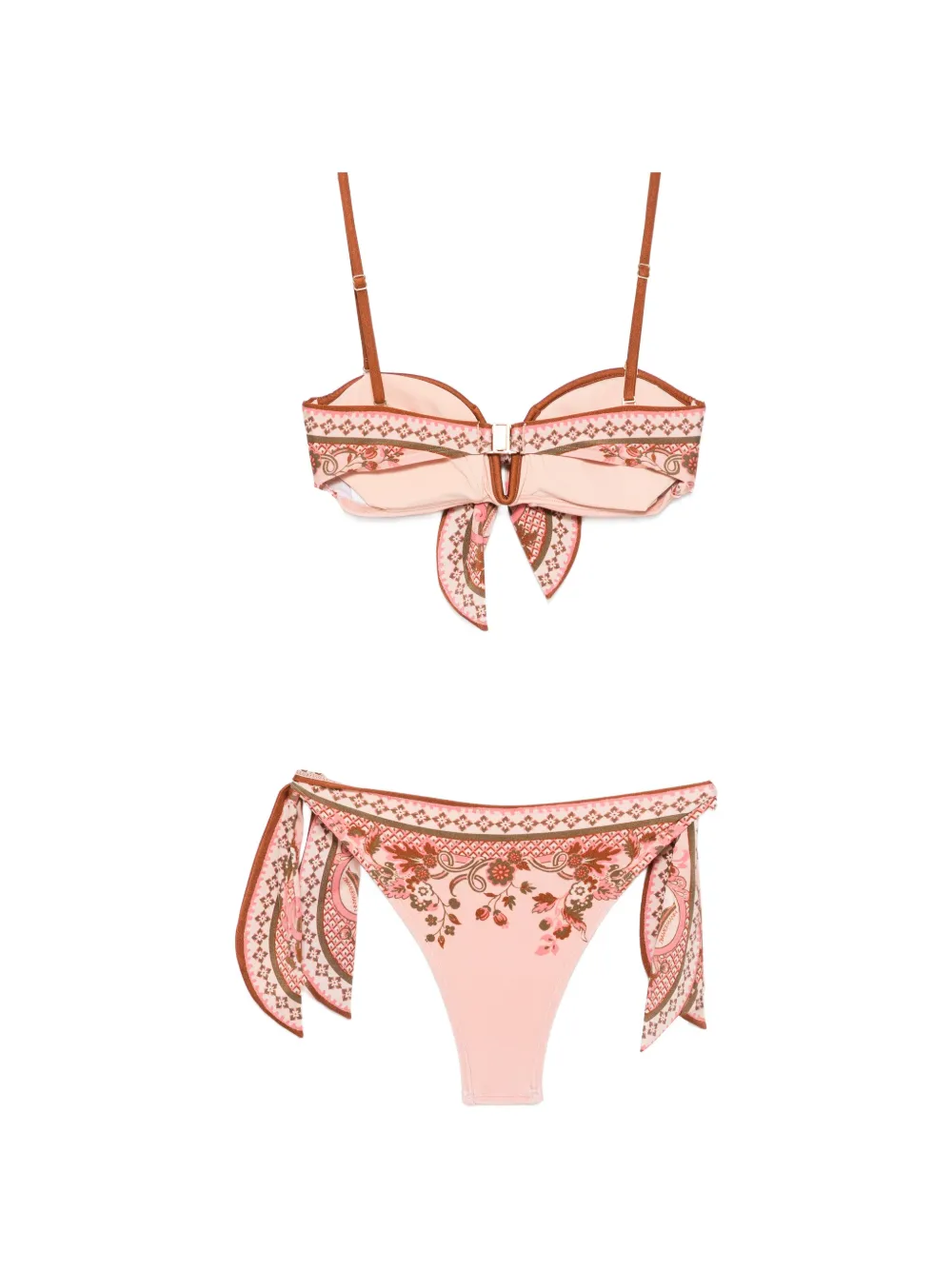 ZIMMERMANN Bikini met paisley-print Roze