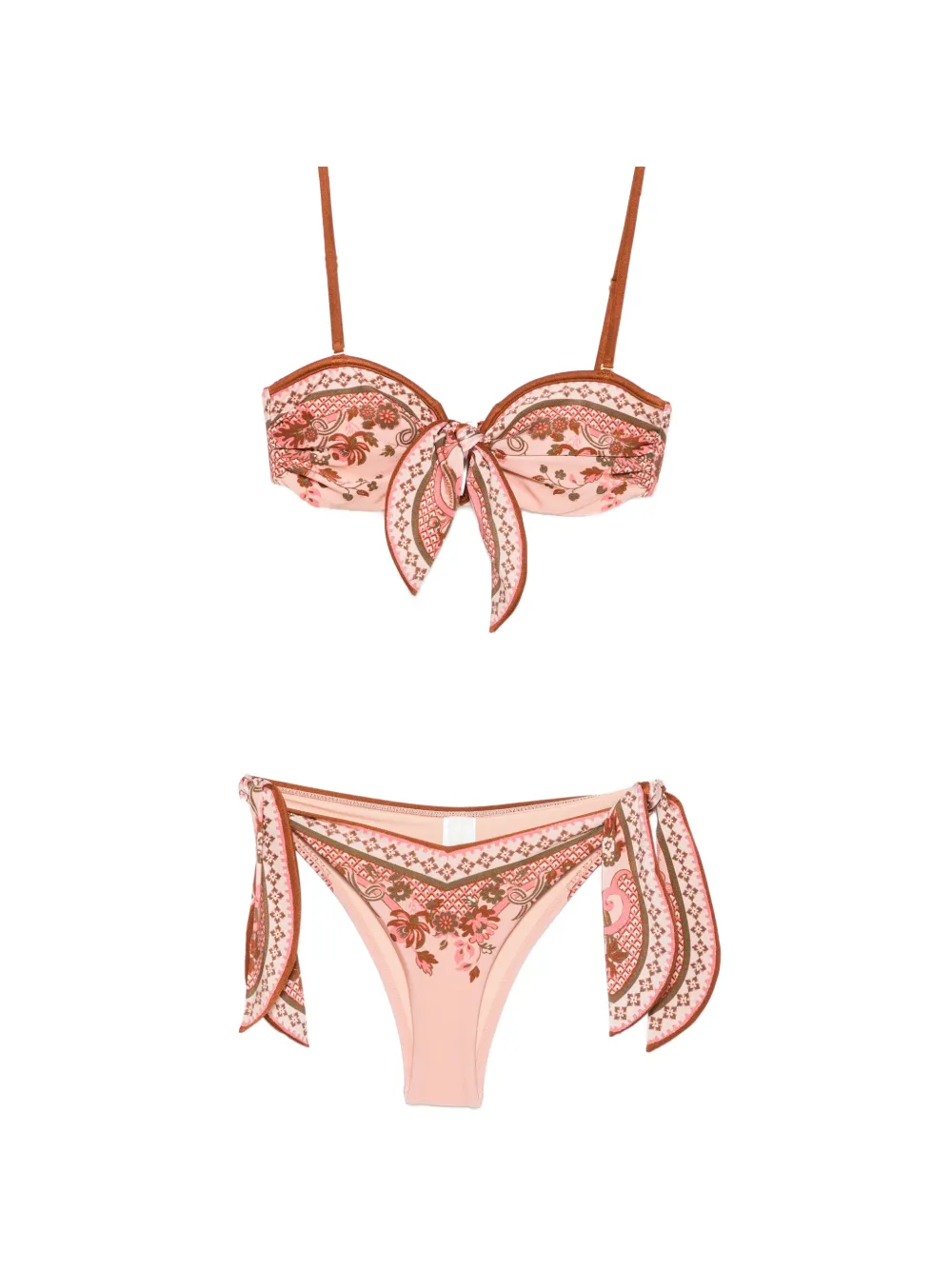 ZIMMERMANN paisley-print bikini - Rosa