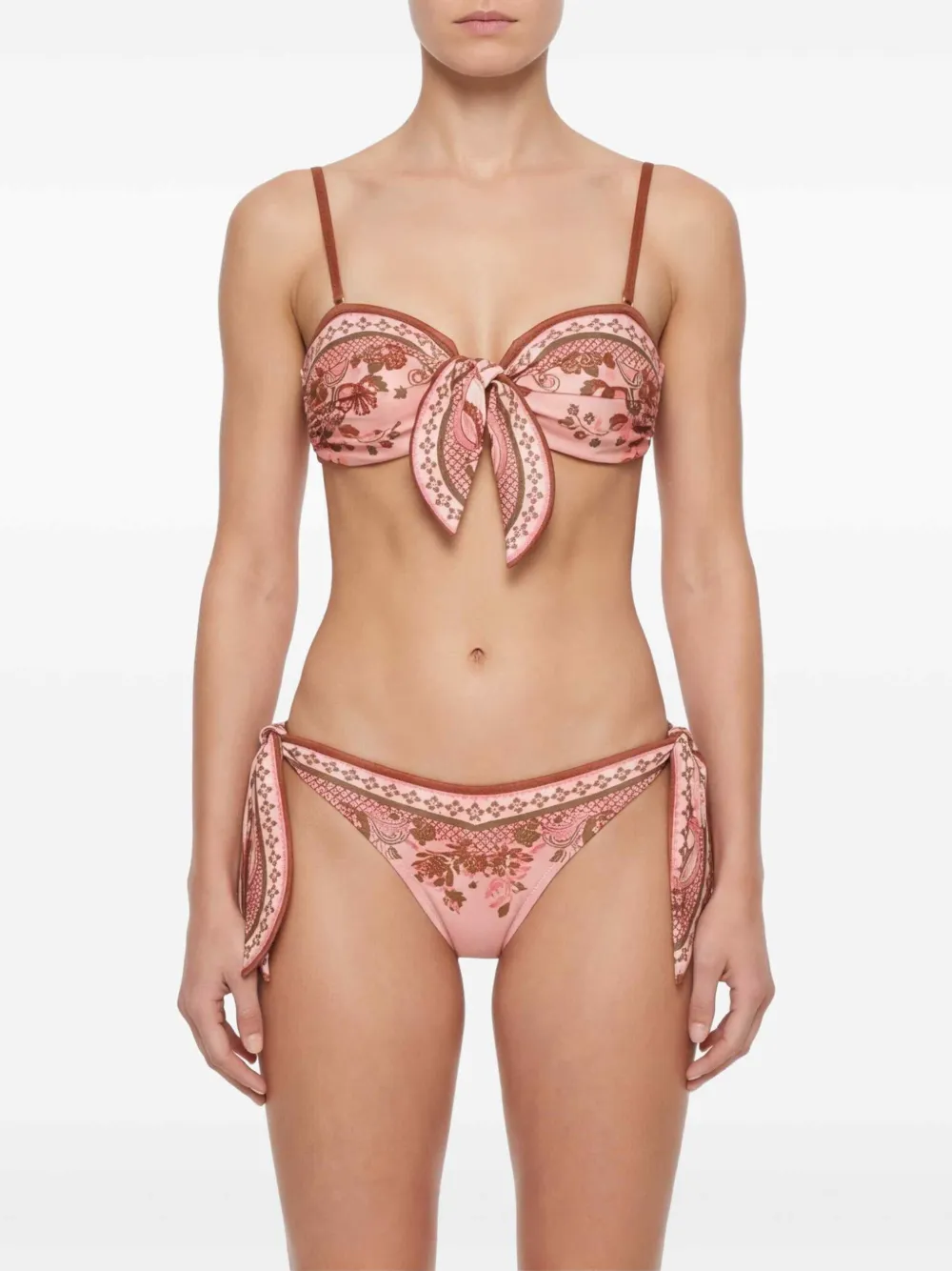 ZIMMERMANN Bikini met paisley-print Roze