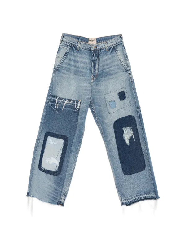 GALLERY DEPT. ダメージ パッチワーク ジーンズ | ブルー | FARFETCH JP