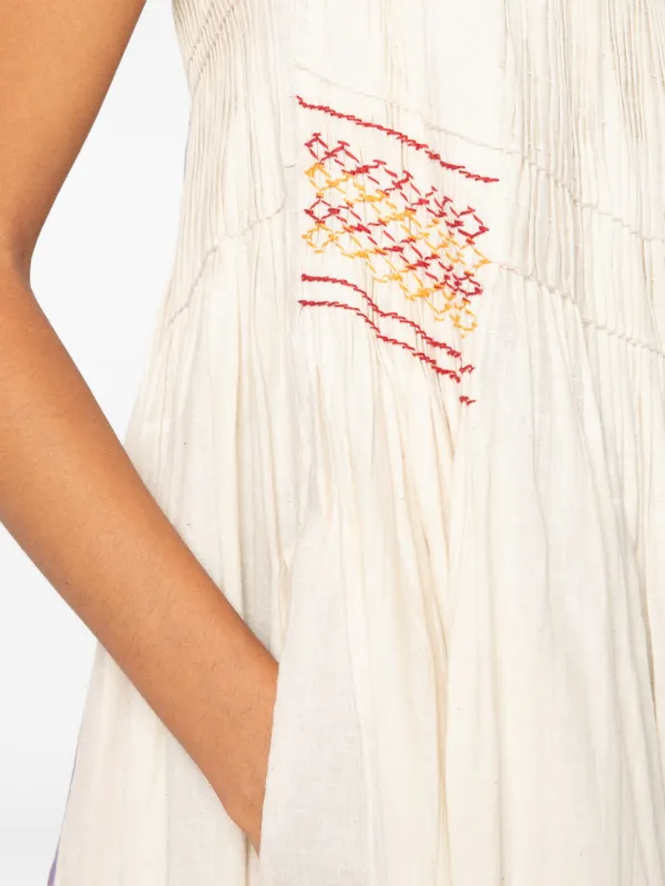 injiri embroidered dress Injiri Silk Embroidered Neel Dress in Black