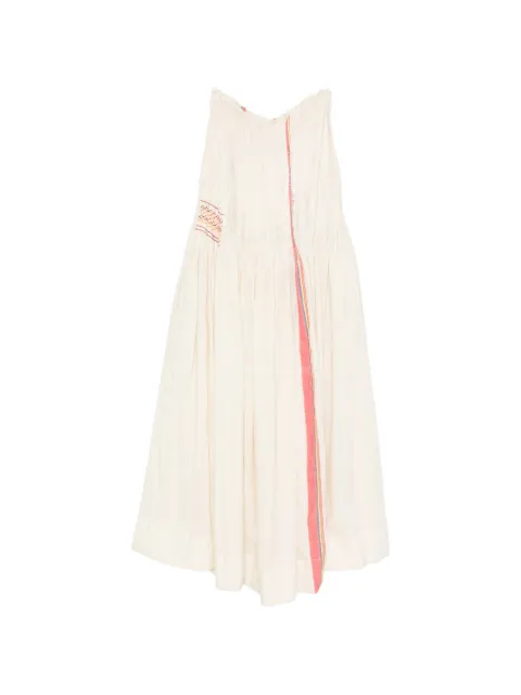 INJIRI embroidered sleeveless maxi dress