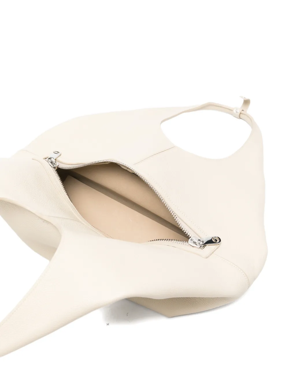 Coperni Schoudertas met omslag en rits Beige