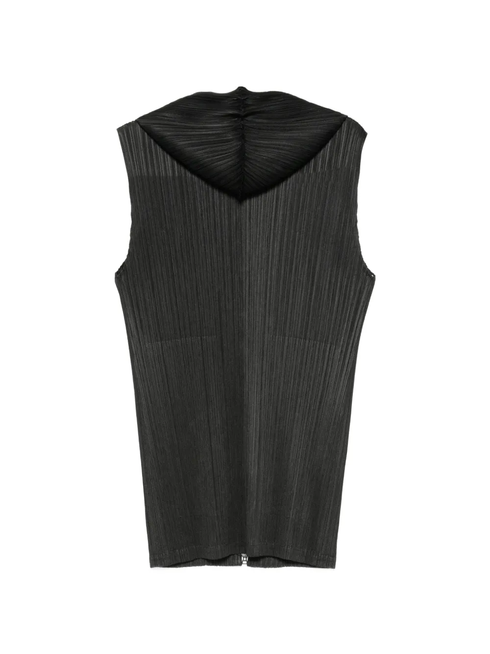 Pleats Please Issey Miyake Monthly Colors: April hoodie met rits Zwart