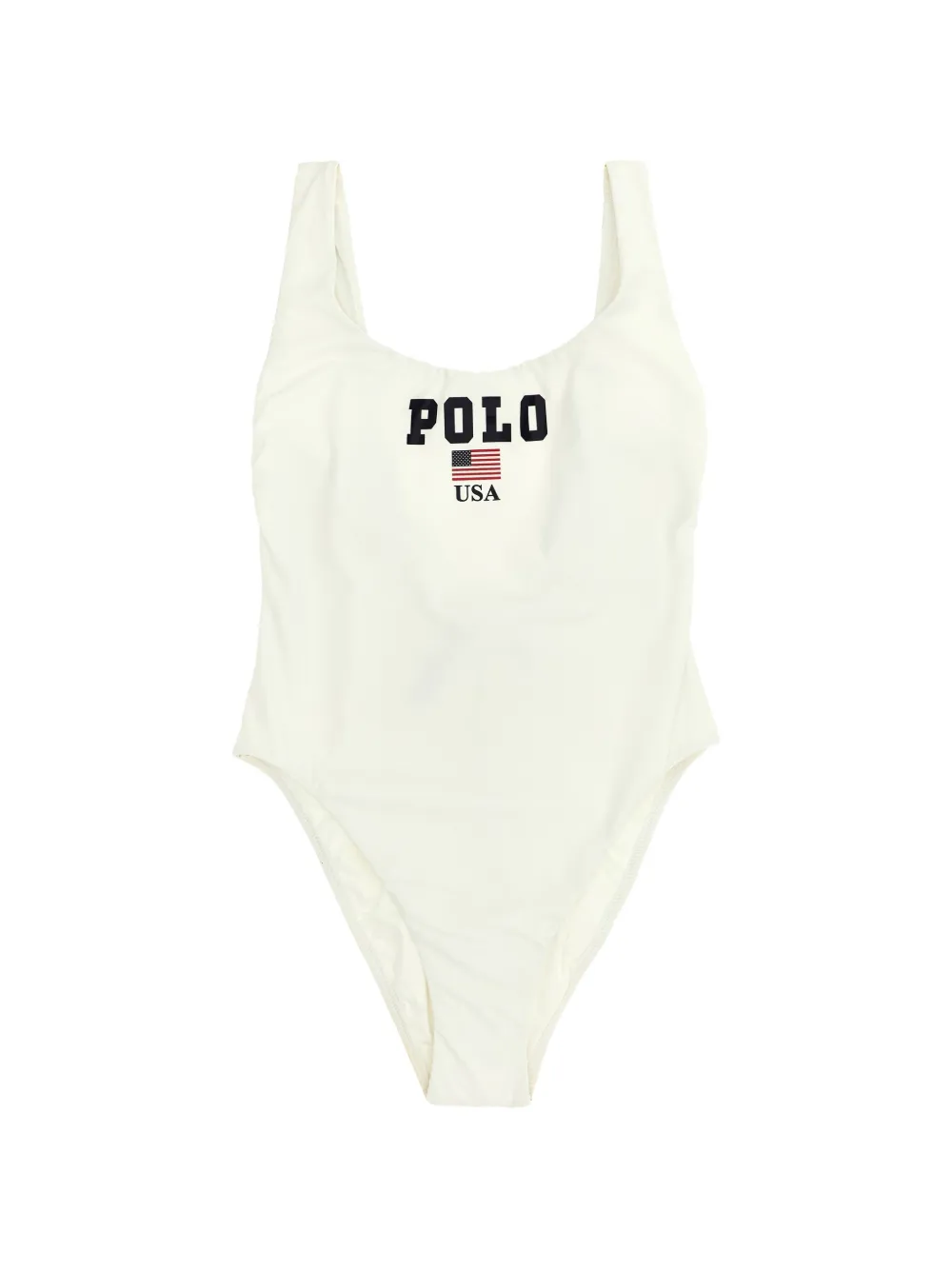 Polo Ralph Lauren Polo logo-print swimsuit - Bianco