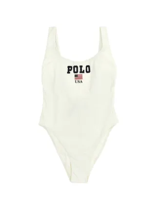 Polo Ralph Lauren Polo ワンピース水着 | ホワイト | FARFETCH JP