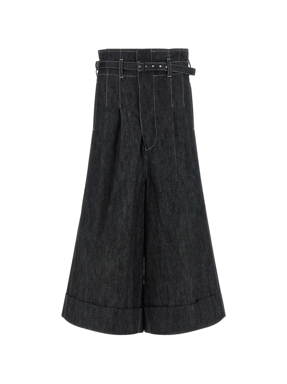 Junya Watanabe belted flared-leg jeans - Nero