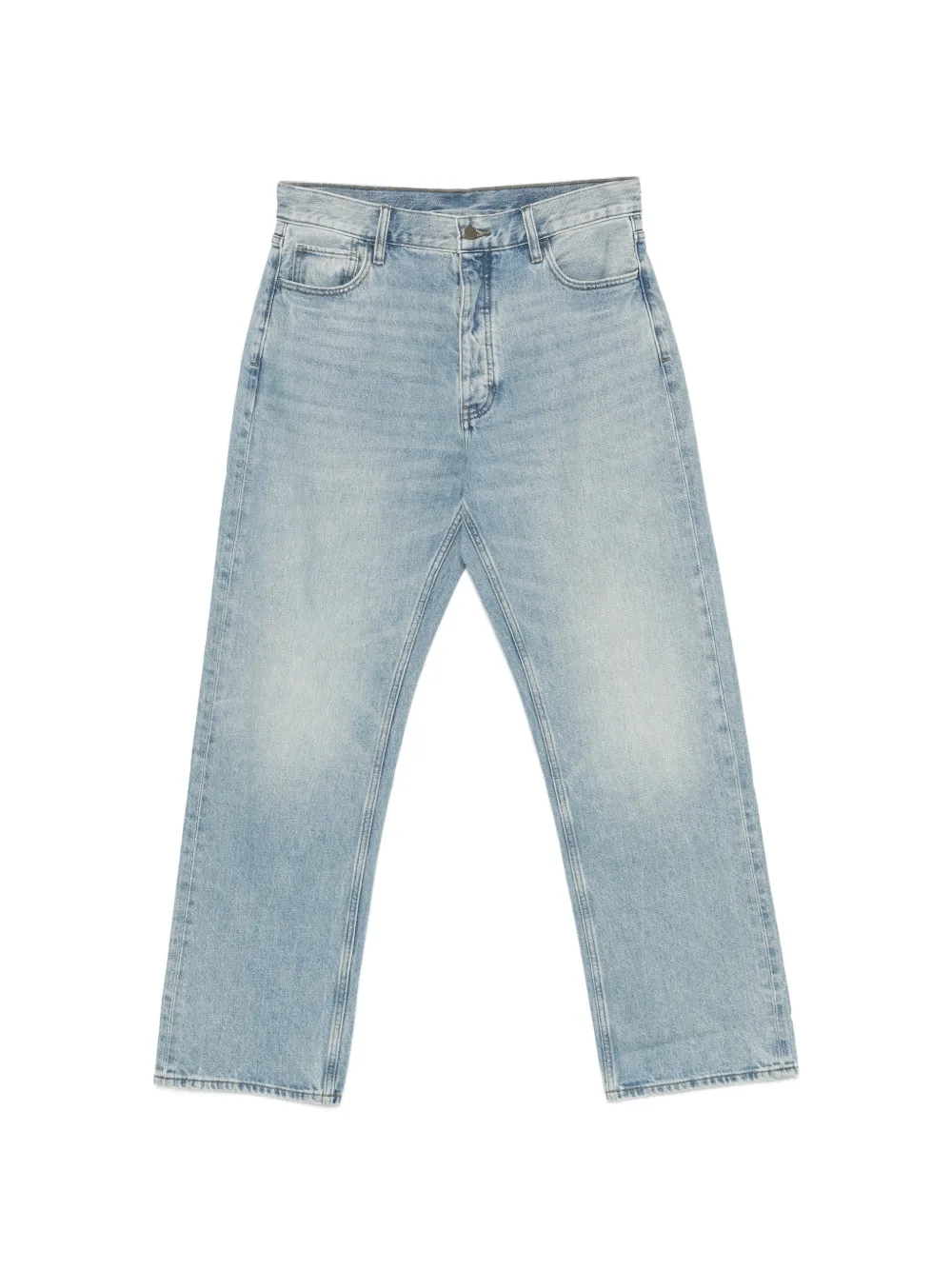 FEAR OF GOD ESSENTIALS faded-effect straight-leg jeans - Blu