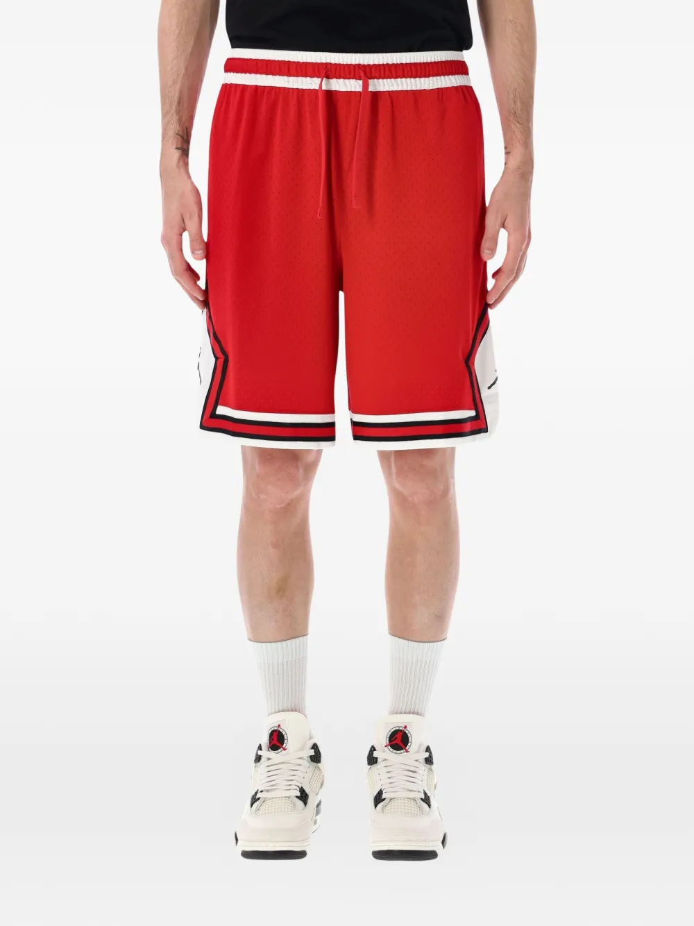 Jordan Diamond mesh shorts - Rosso