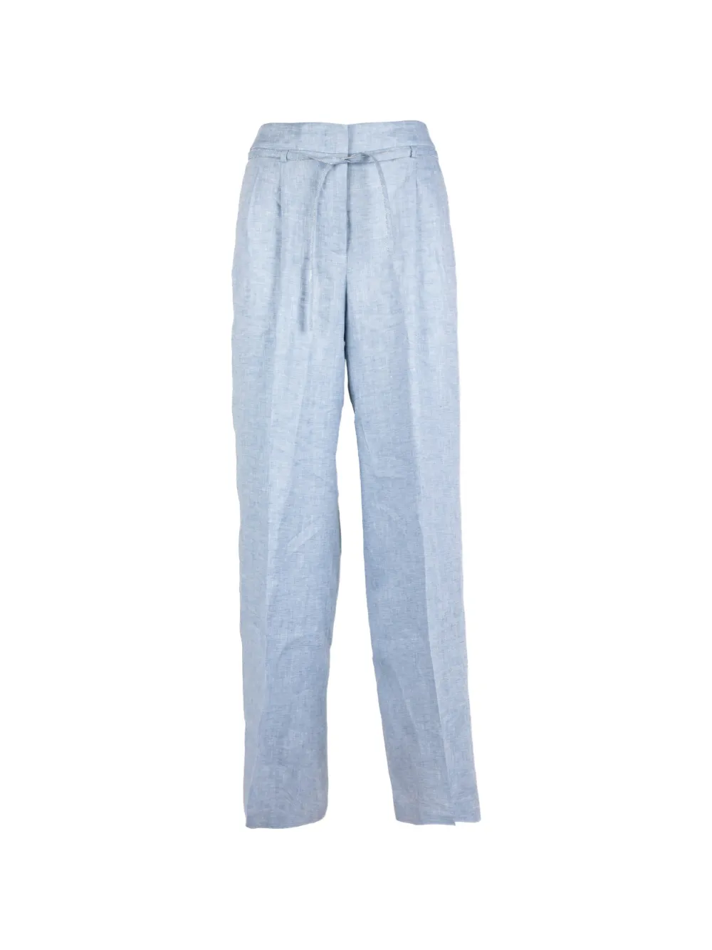 Peserico belted straight-leg trousers - Blu