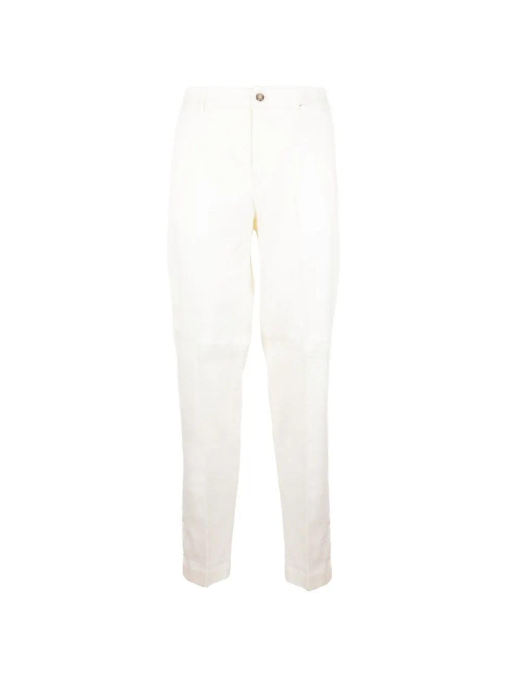 Peserico pressed-crease straight-leg trousers - Bianco
