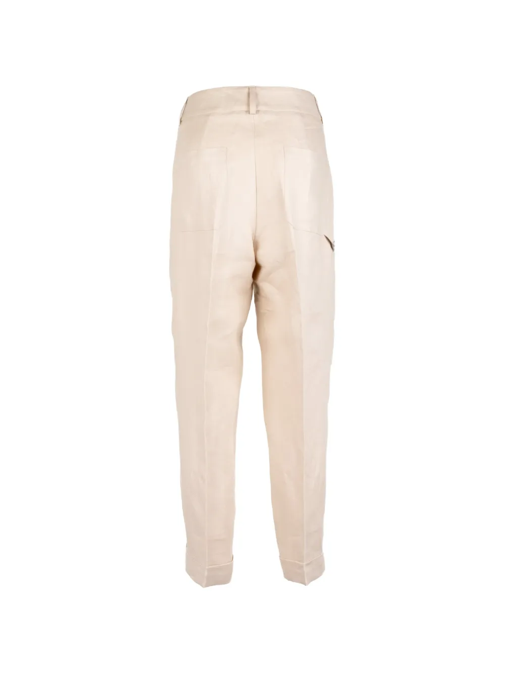 Peserico Broek met geplooid detail Beige