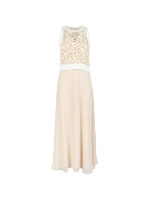 Peserico vestido de crochet a capas