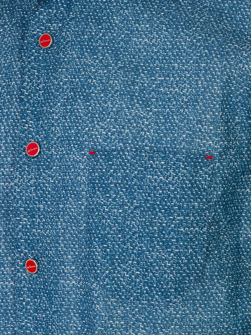 Kiton Button-up overhemd met print Blauw