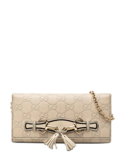 Gucci Pre-Owned 2000-2015 Guccissima Emily Wallet On Chain shoulder bag