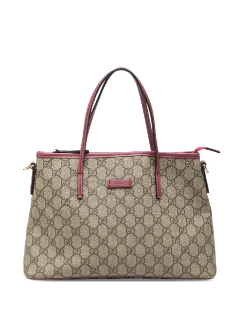 Gucci Pre-Owned bolsa satchel GG Supreme Convertible pequeña 2000-2015