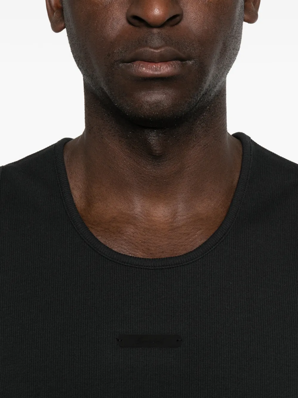 FEAR OF GOD ESSENTIALS tanktop met logopatch Zwart