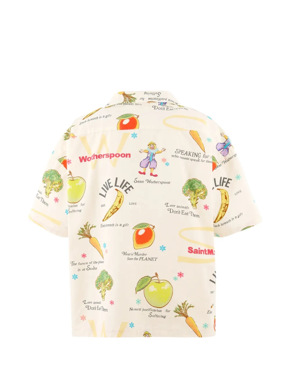 SAINT MXXXXXX × Sean Wotherspoon T-shirt met grafische print Wit