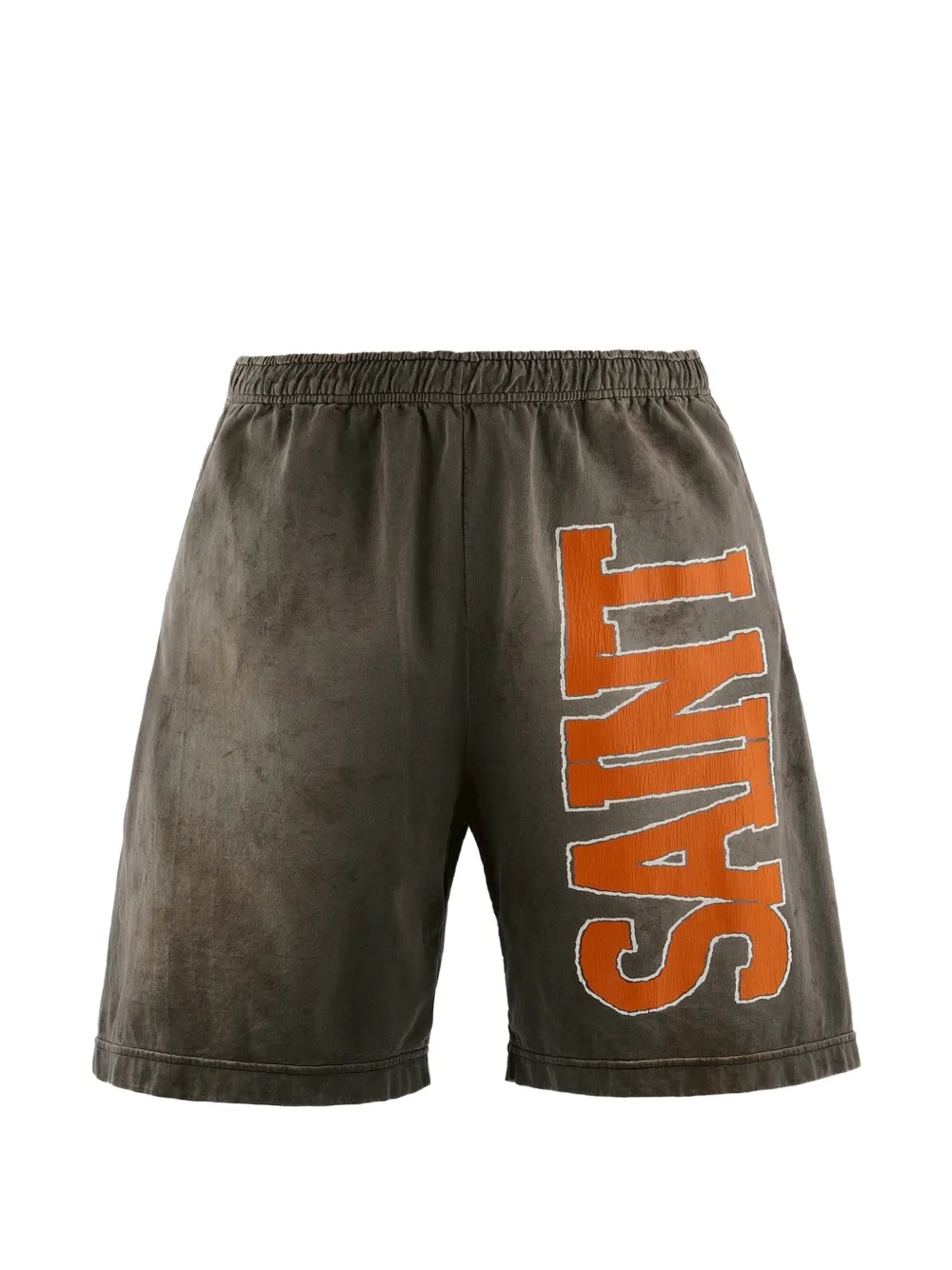 SAINT MXXXXXX logo-print track shorts - Grau
