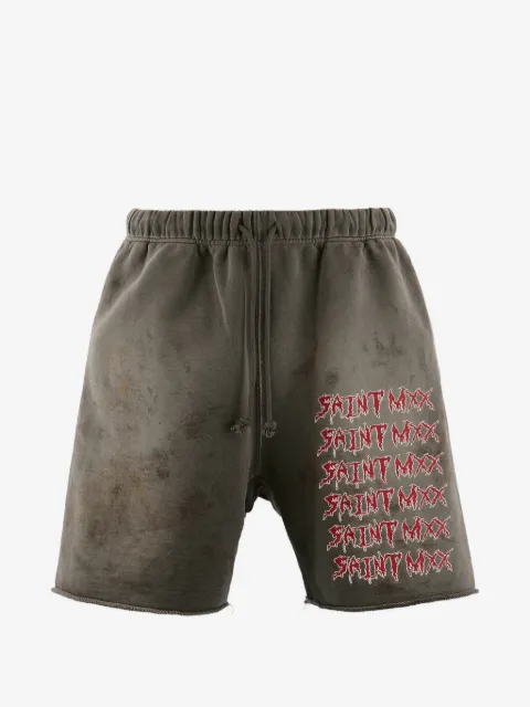SAINT MXXXXXX short de sport à logo imprimé