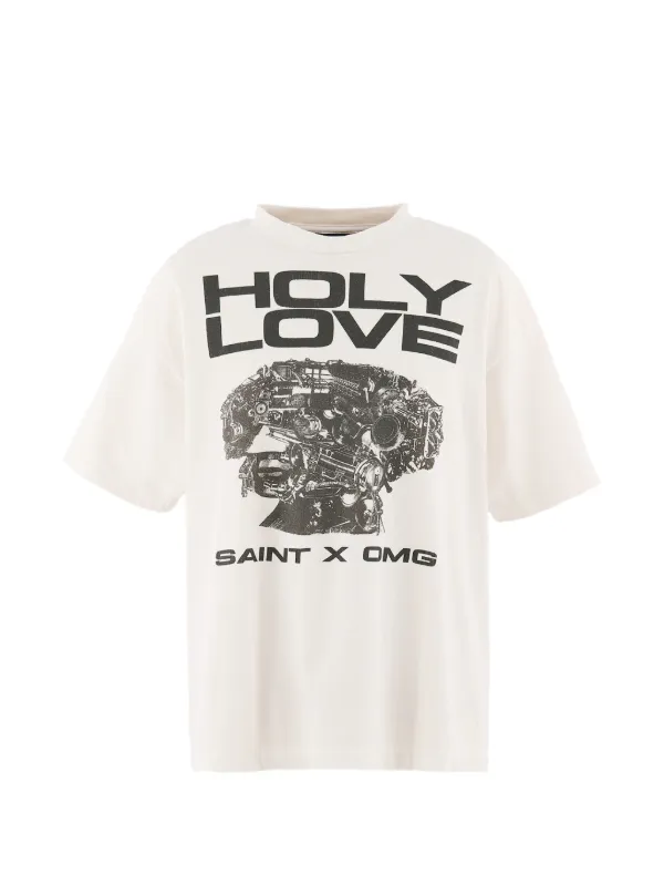 SAINT MXXXXXX x Kosuke Kawamura short-sleeve T-shirt | White