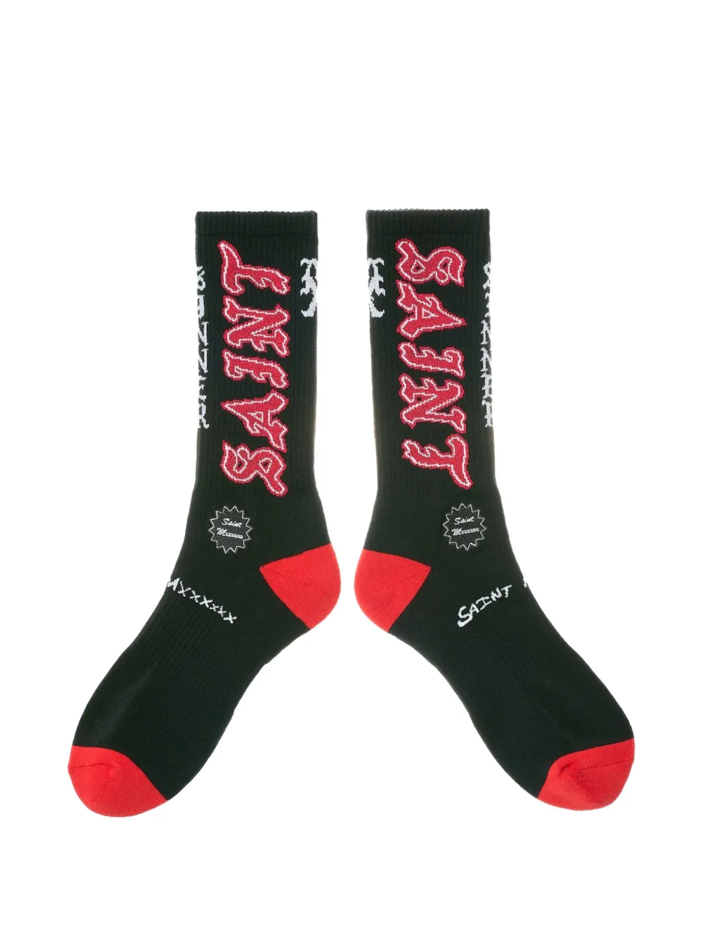 SAINT MXXXXXX logo-detail socks - Nero