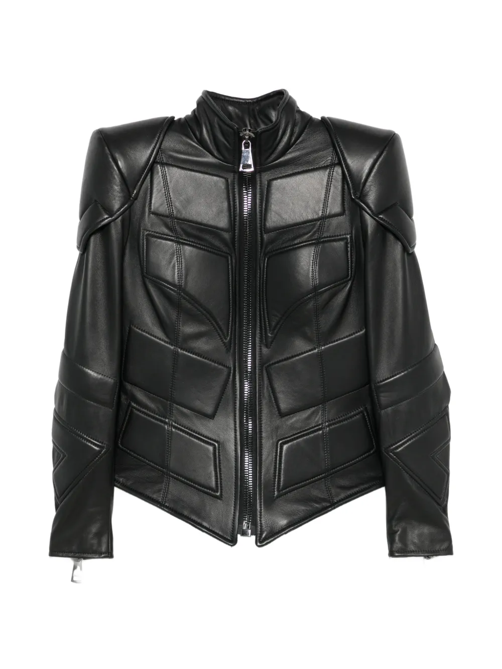 MITILIANE COUTURE geometric-panelled jacket - Black